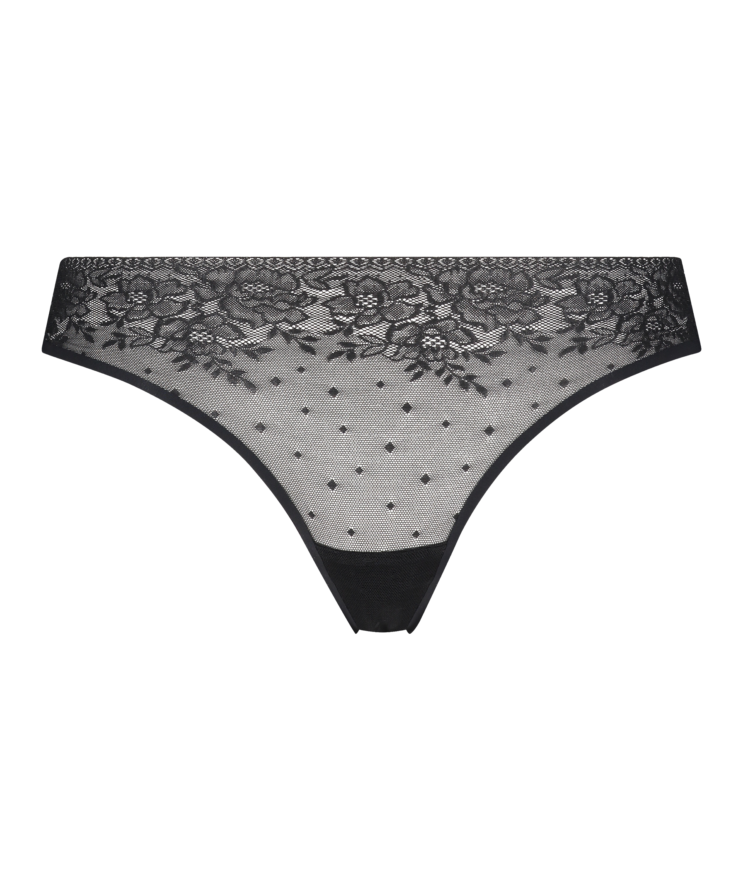 Invisible String Allover Lace, Schwarz, main