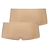 2-pack boxershorts Kim Cotton, Beige