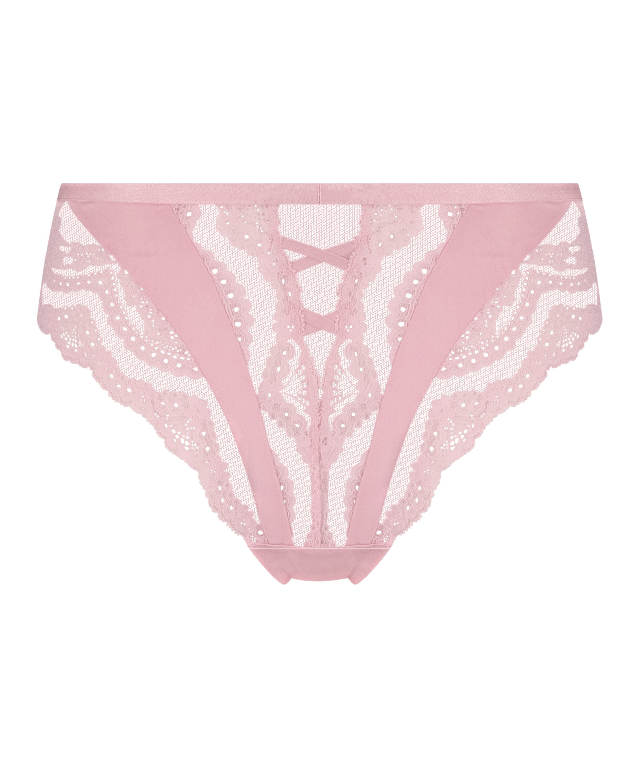 Slip brésilien Selina, Rose, main