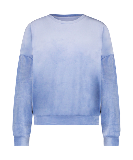 Velours Top, Blau