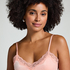 Cami Top Velours Lace, Rose