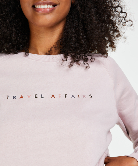 Langarm-Sweater, Lila