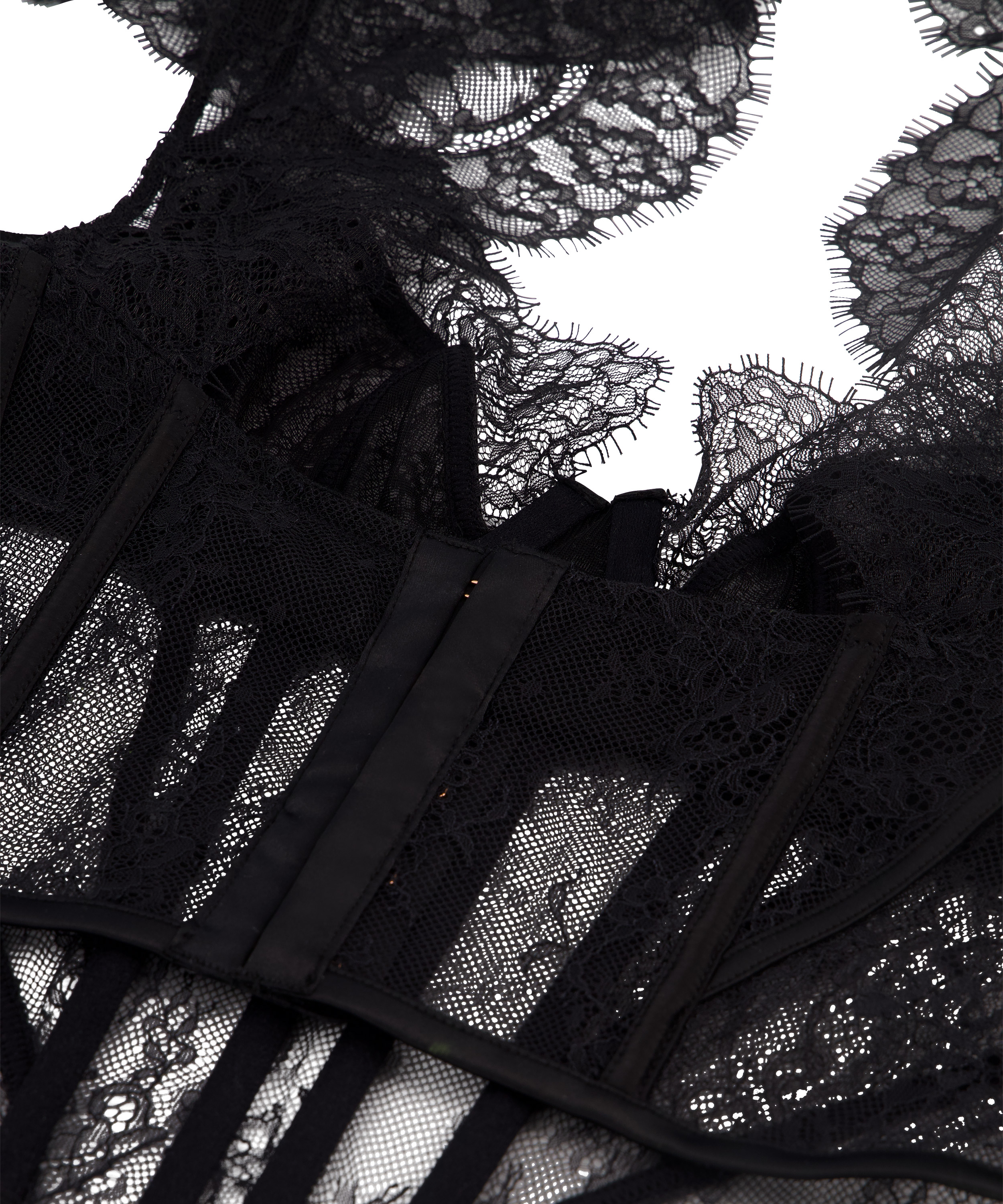 Haut tissé Lace Camille, Noir, main