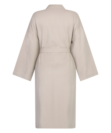 Bademantel Waffle, Beige
