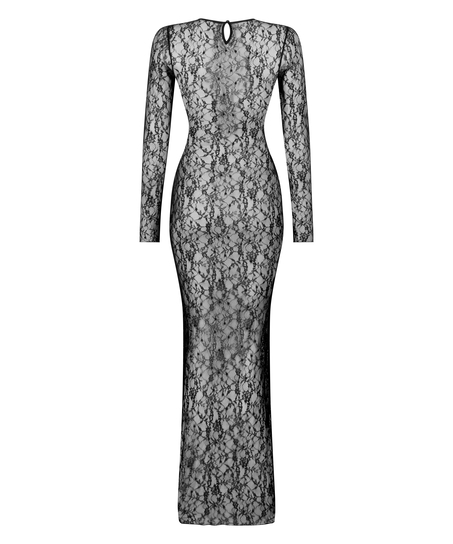 Slipdress Lace, Schwarz