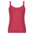 Singlet top cami rib lace, Rot
