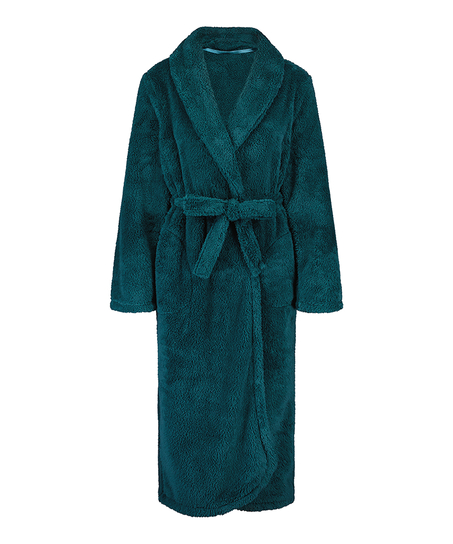 Bademantel Fleece, Blau