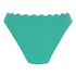 Slip de Bikini Échancrés Scallop, Vert