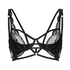 Soutien-gorge &agrave; armatures non-pr&eacute;form&eacute; longline Lyra, Noir
