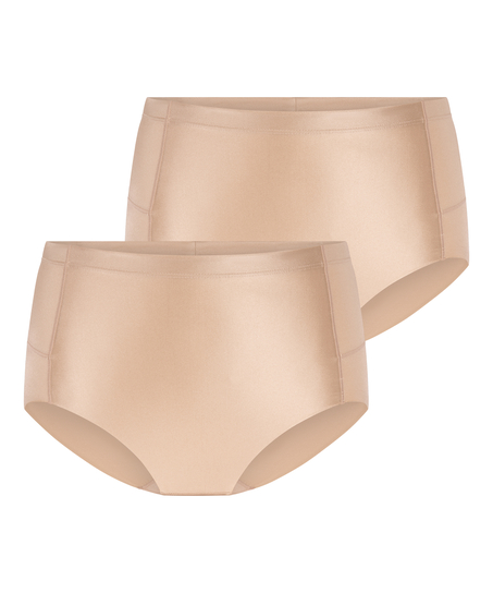 2er-Set Straffender Formslip, Beige