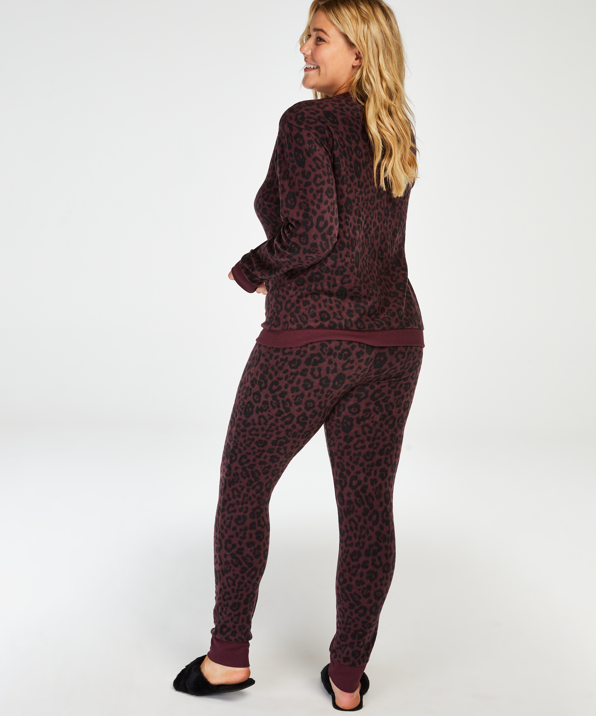 Leggings Micro Fleece, Rot, main