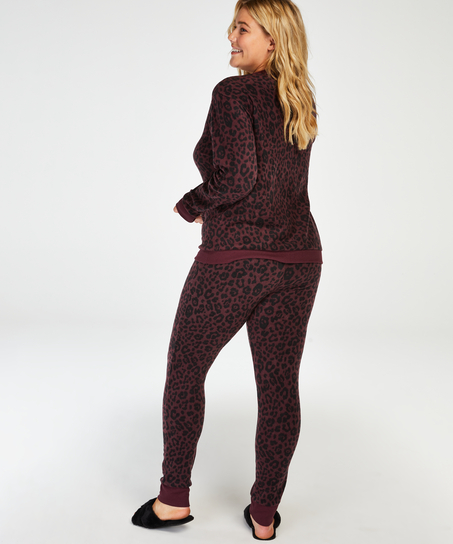 Leggings Micro Fleece, Rot