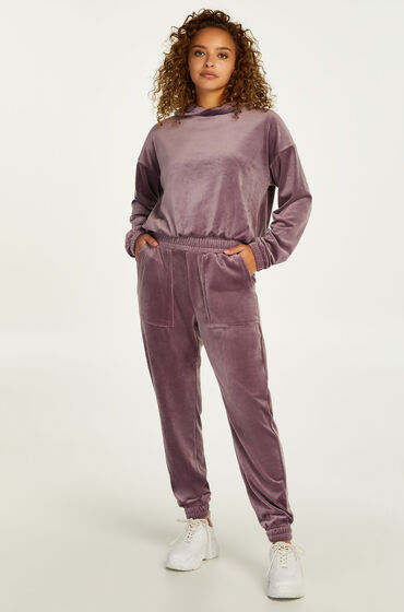 Hunkemöller Petite Jogginghose Velours Lila