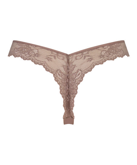 Invisible String Lace Back, Braun