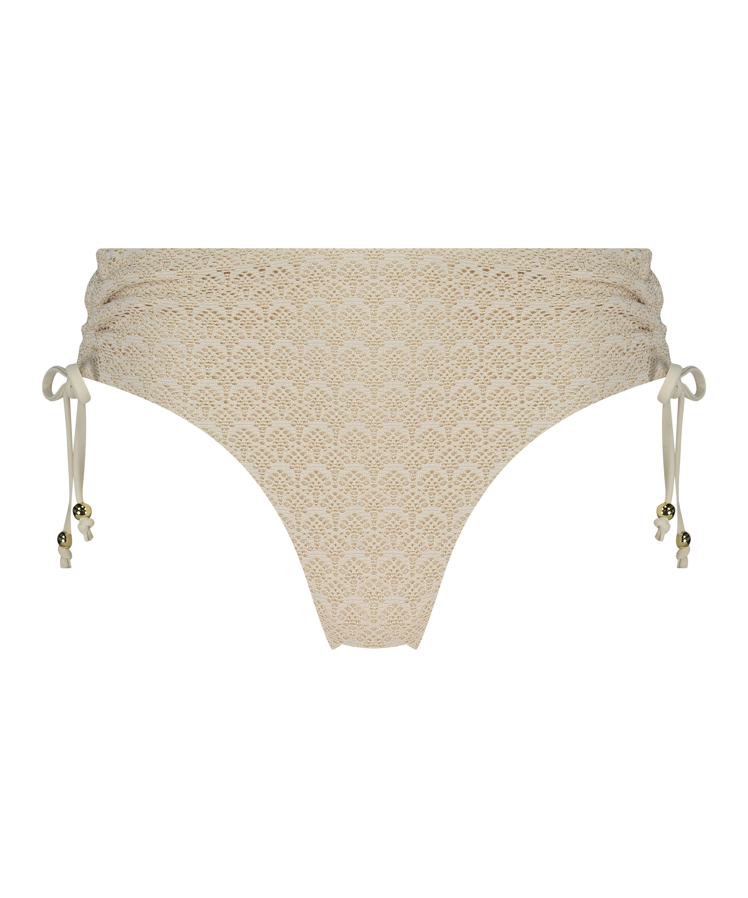 Bas de bikini Crochet, Blanc, main