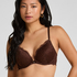 Soutien-gorge à armatures préformé push-up Marine, Marron