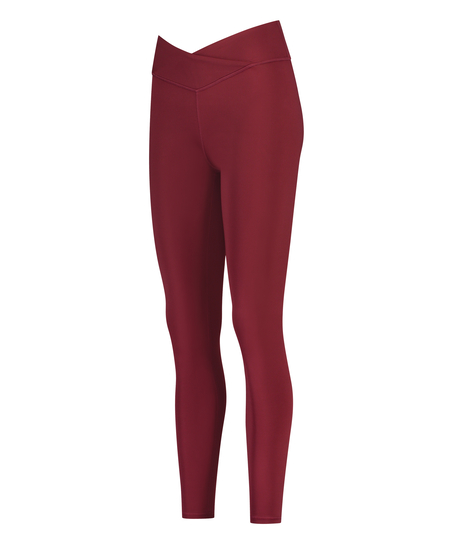 HKMX Gekreuzte High Waist-Leggings, Rot