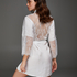 Kimono Satin Lily, Blanc