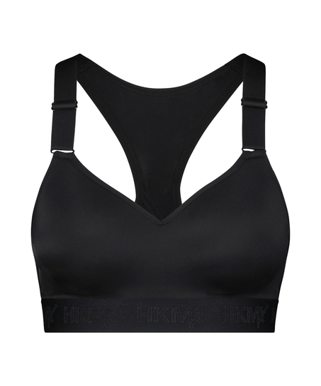 HKMX Soutien-gorge de sport The All Star Maintien niveau 2, Noir