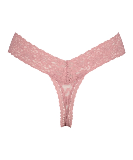 Besonders niedriggeschnittener V-String, Lila