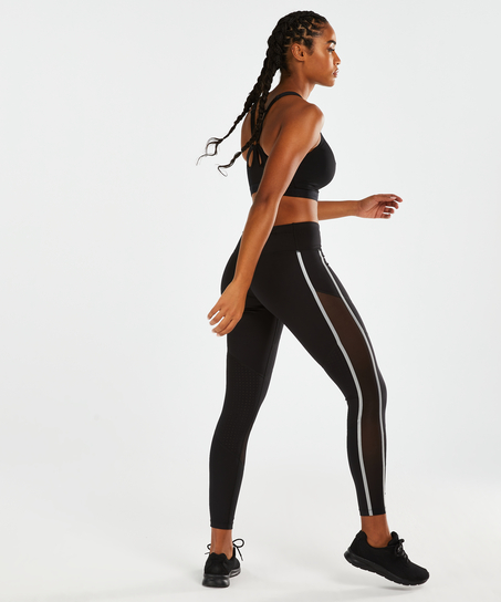 Legging de sport taille régulière HKMX, Noir