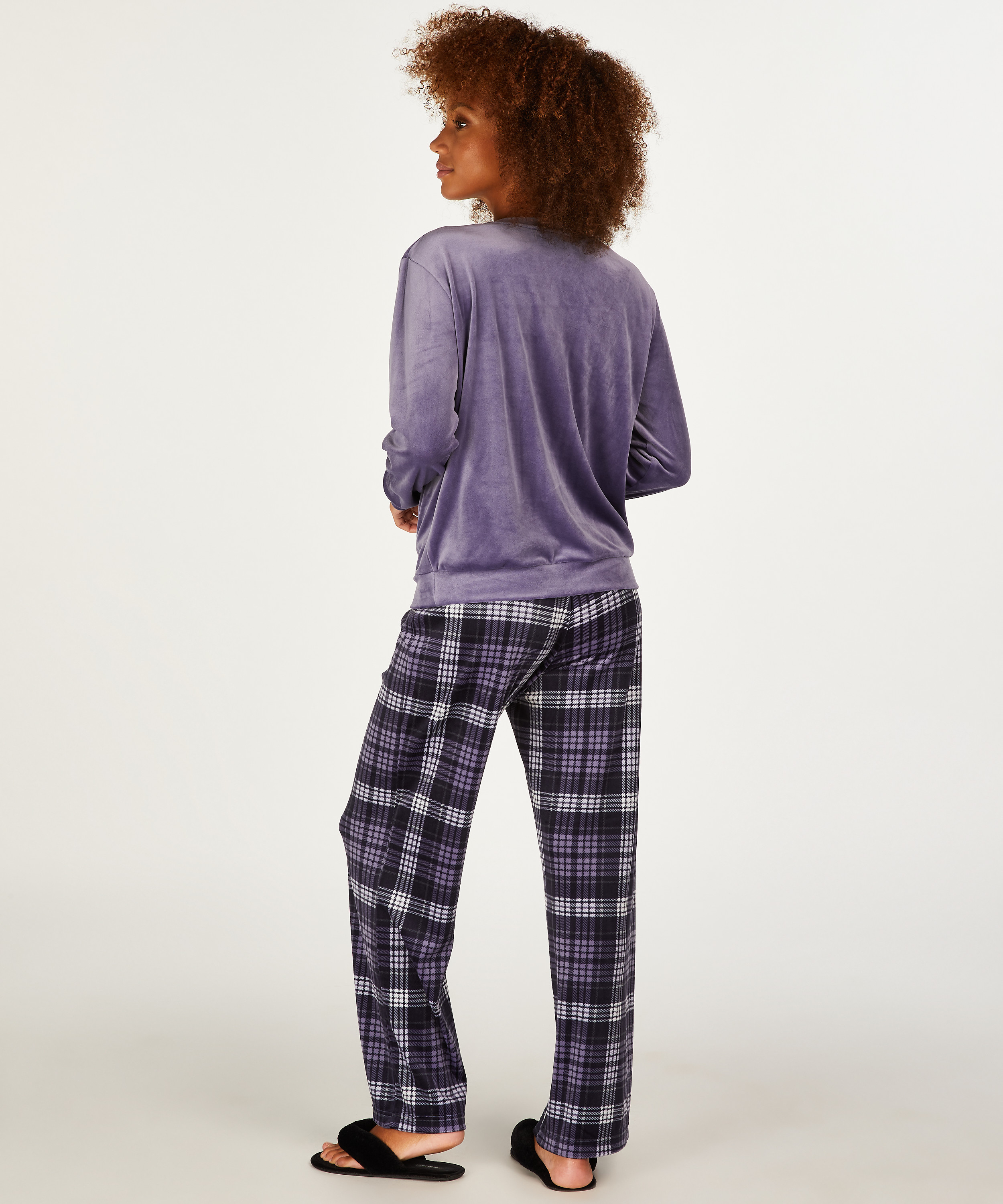 Pyjama avec sac, Bleu, main