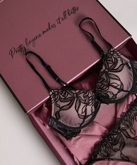 Luxuxgeschenkkasten Large, Schwarz