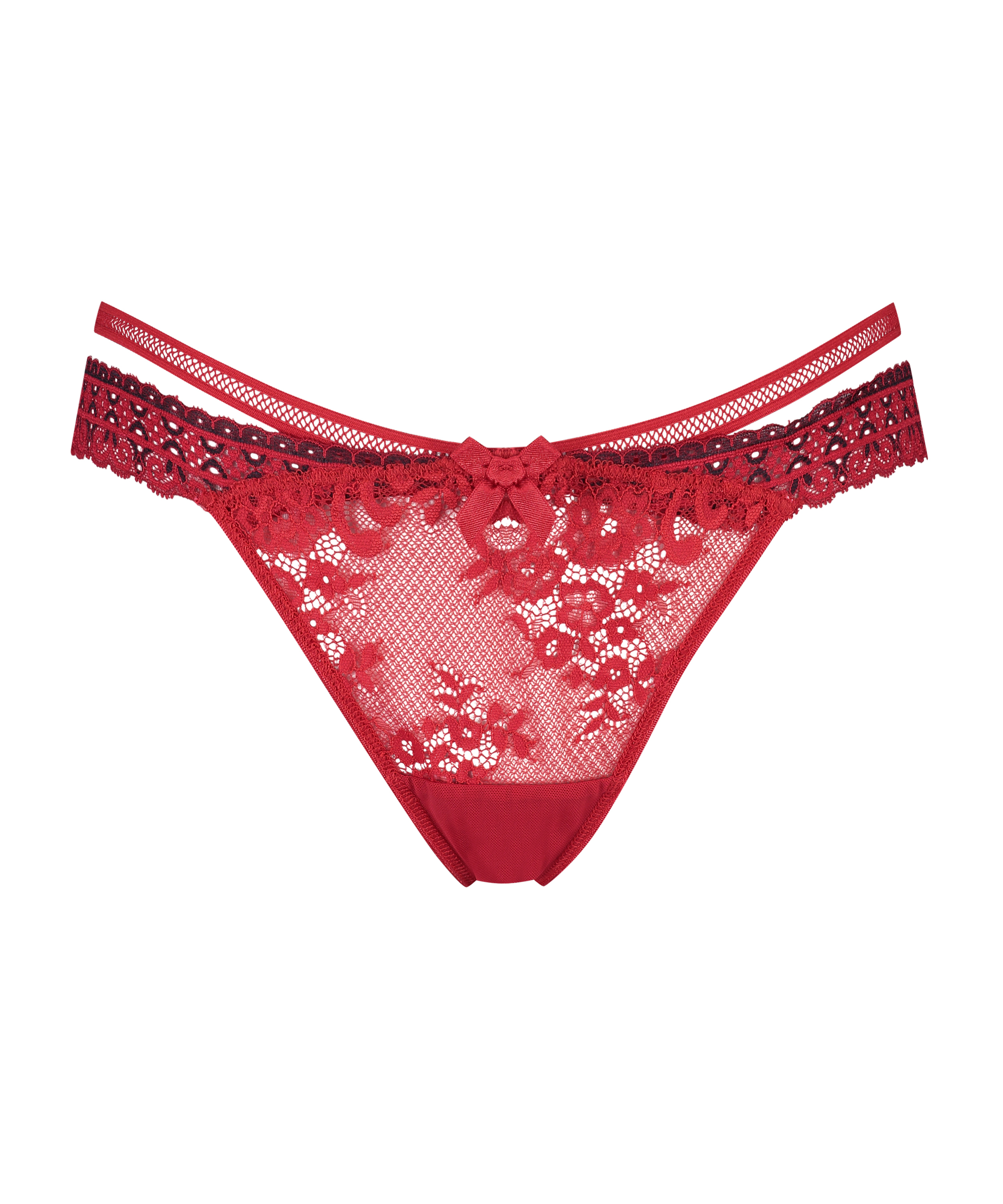 Tiefsitzender String Cantaine, Rot, main