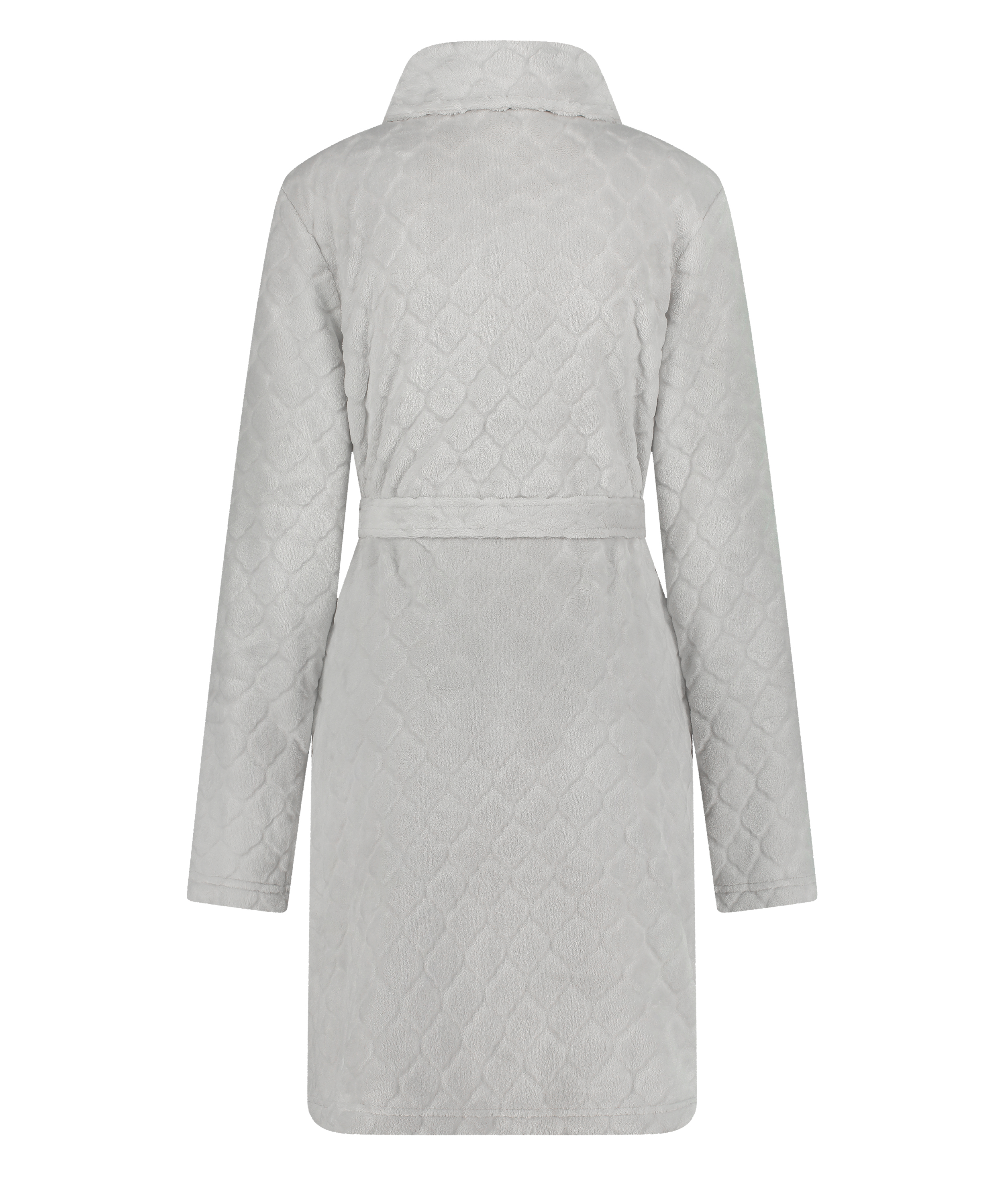 Bademantel Zip Fleece, Grau, main