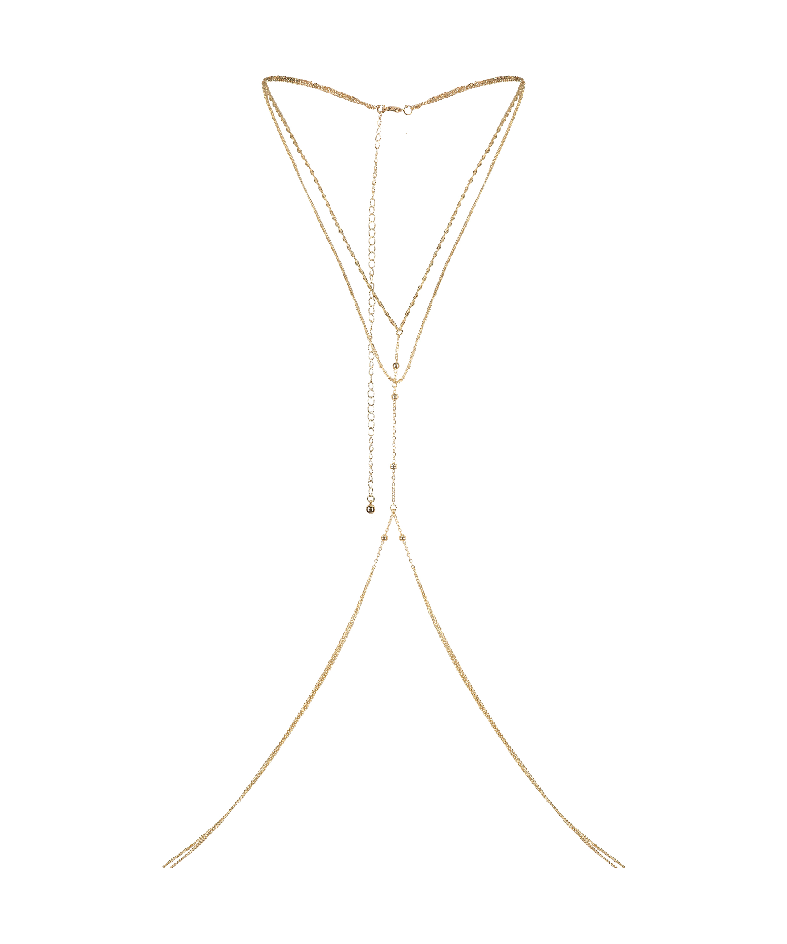 Body Chain Harnisch, Gelb, main