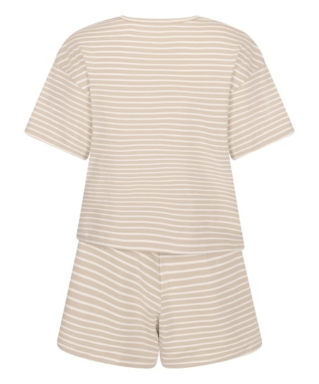 Pyjama-Set Jersey, Beige