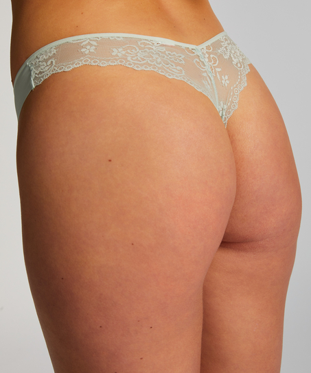 String Invisible Lace back, Vert