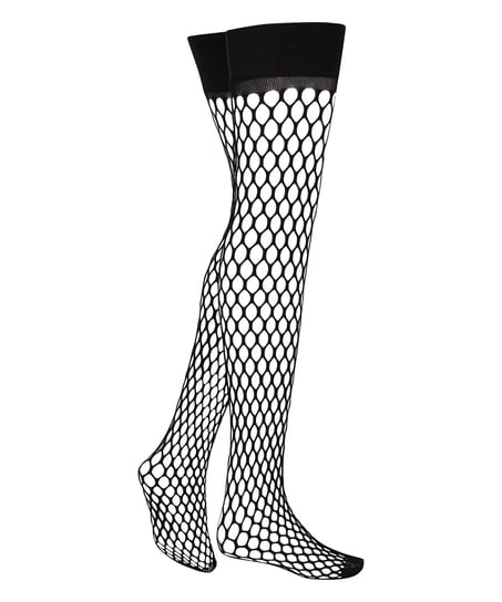 Private Stay-Up Fishnet, Schwarz