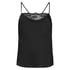Camisole satin, Noir