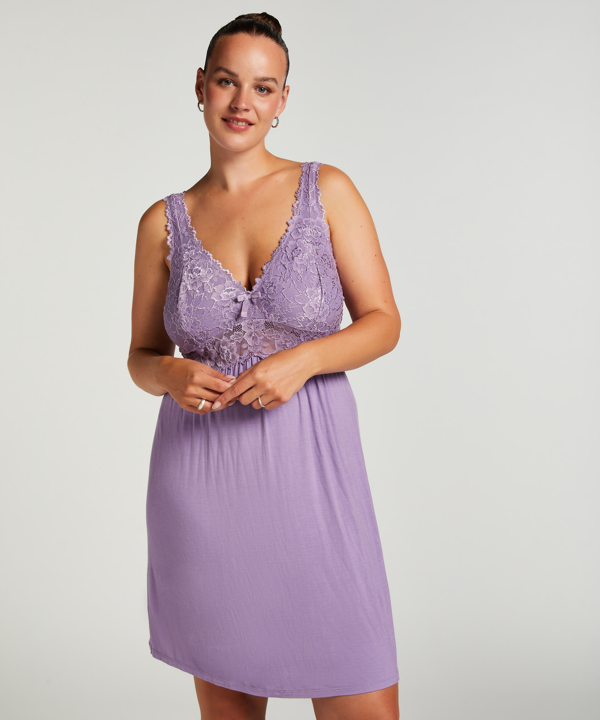 Slipdress Nora Lace, Lila, main