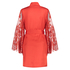 Kimono aus Satin und Spitze, Rot