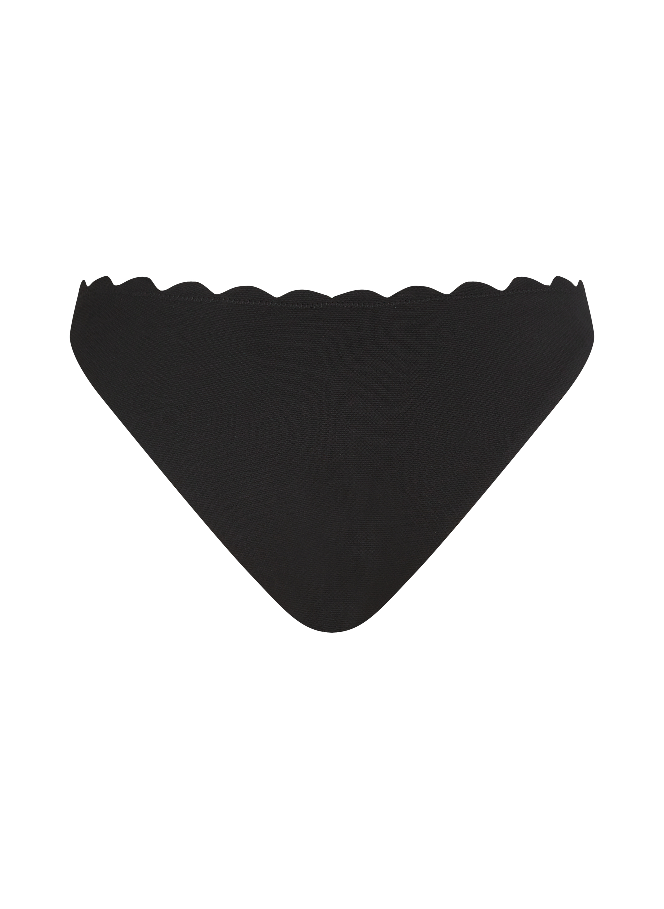 Slip de Bikini &Eacute;chancr&eacute;s Scallop, Noir, main