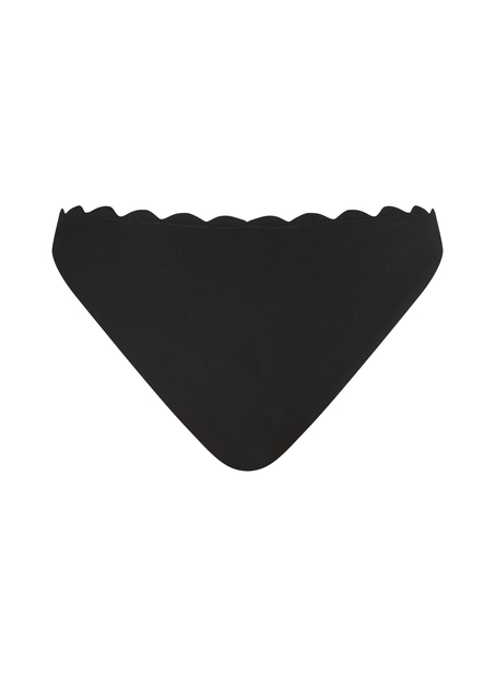 Slip de Bikini &Eacute;chancr&eacute;s Scallop, Noir