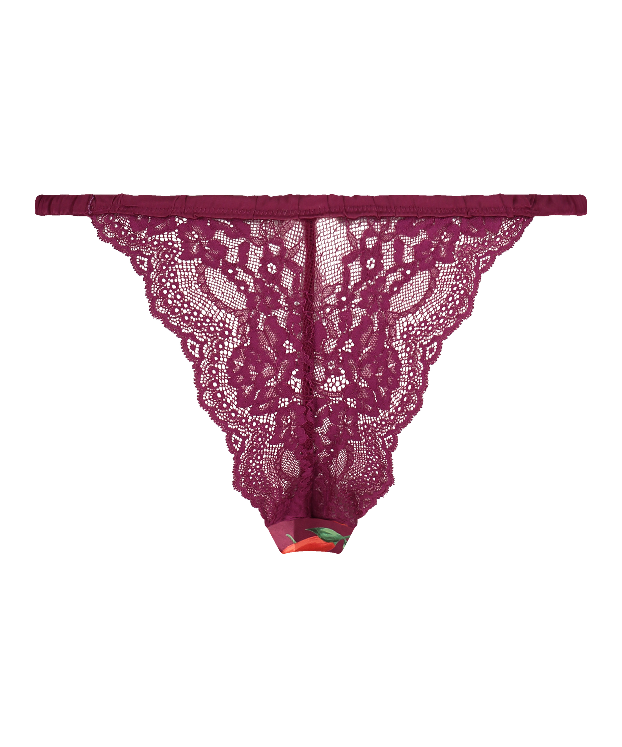 Slip br&eacute;silien &eacute;chancr&eacute; Harper, Violet, main