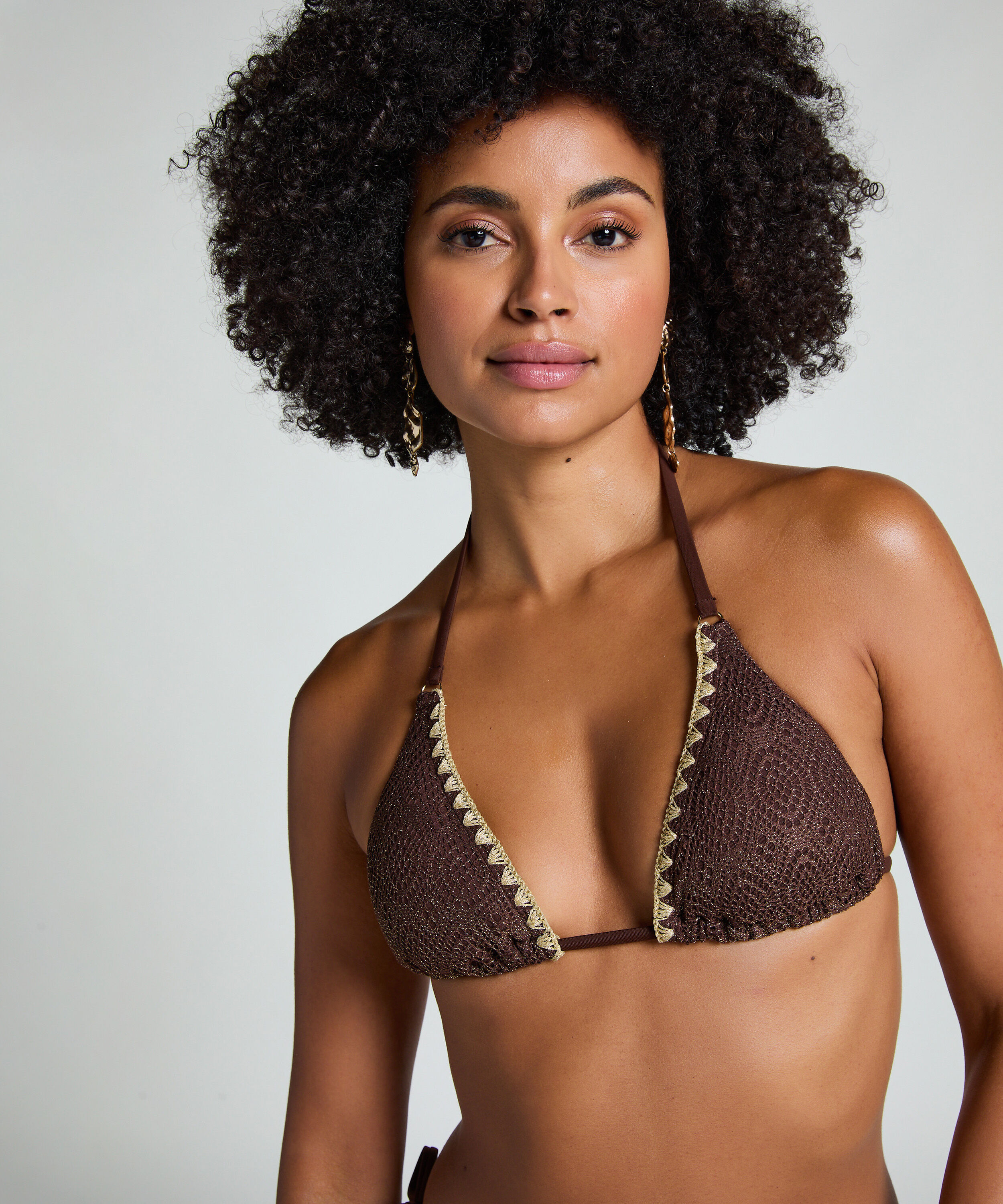 Crochet triangle Bikini Top