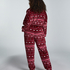 Onesie aus Fleece, Rot