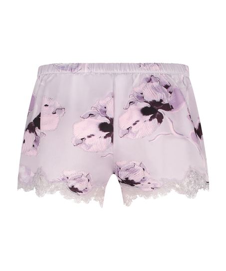 Short de pyjama Satin, Violet