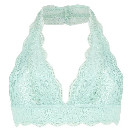 Bralette Halter Lace, Grün