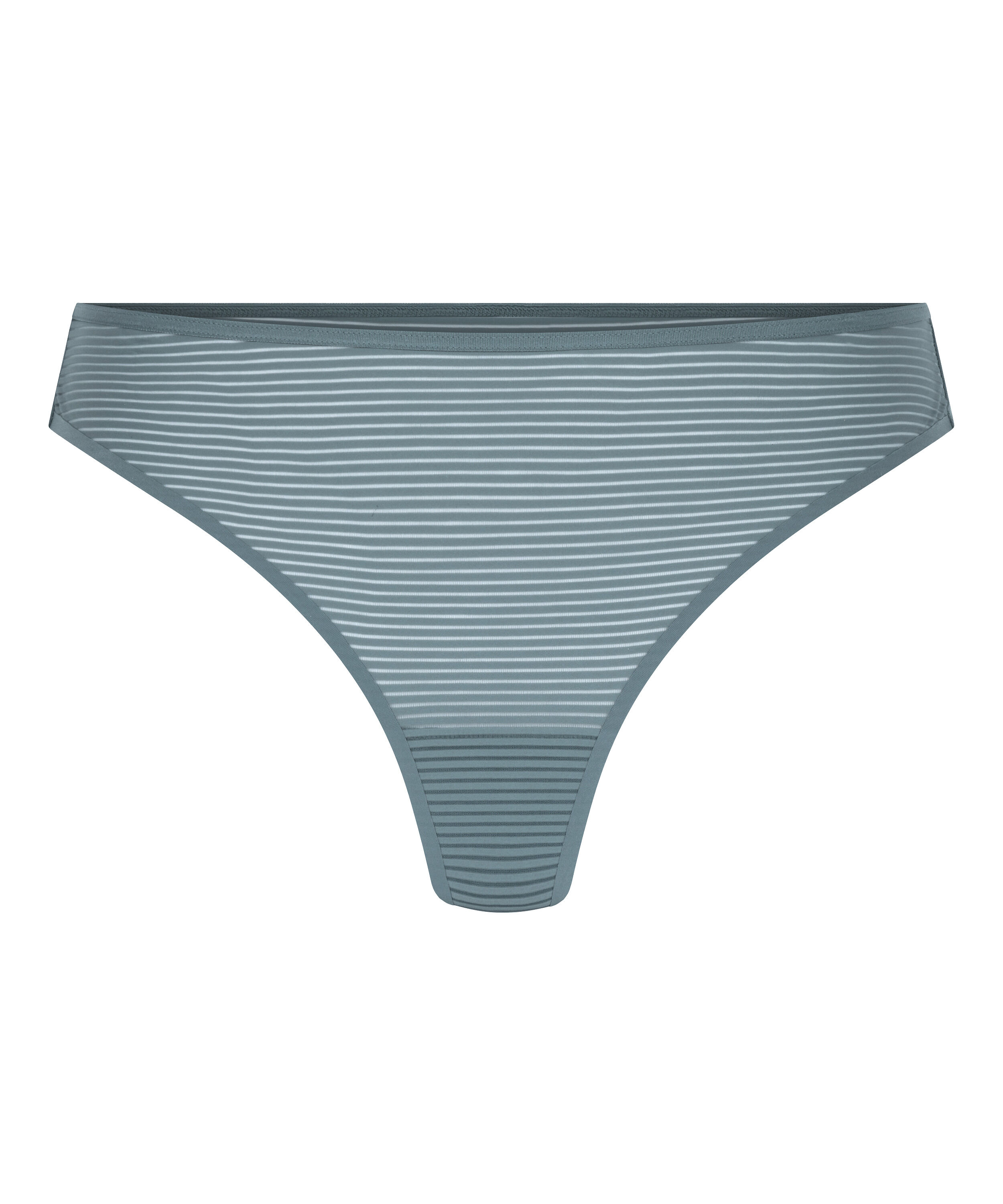Invisible String Stripe Mesh, Grau