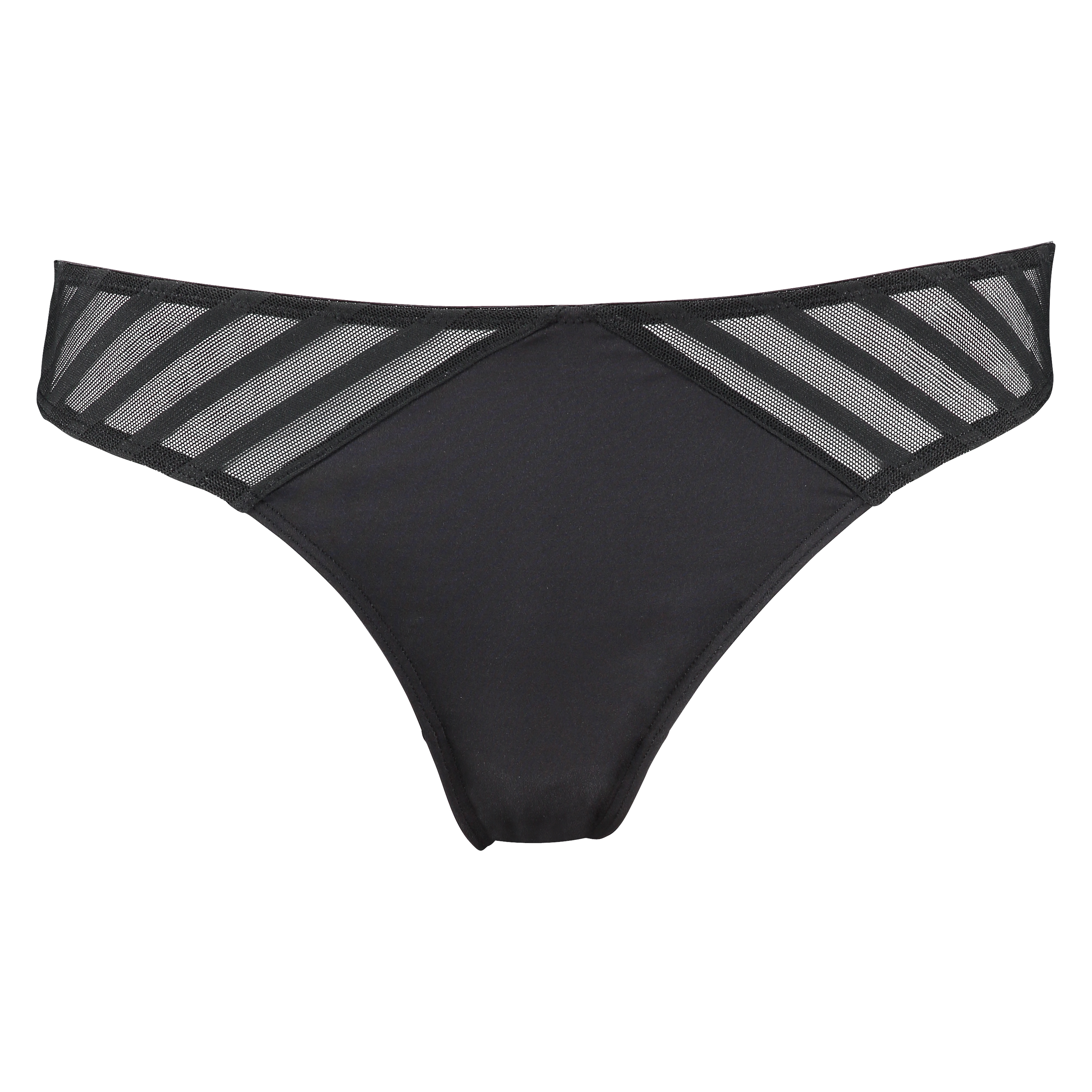 String Sheila stripe, Schwarz, main