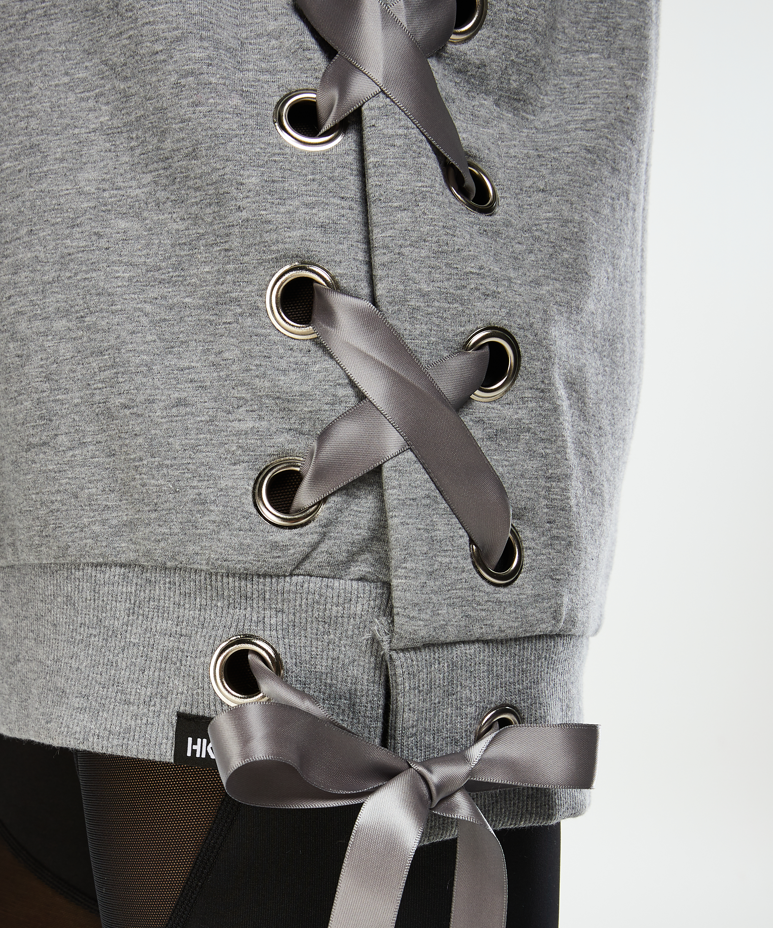 HKMX Sweater zum Schnüren, Grau, main