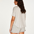 Kurzes Pyjamaset, Grau