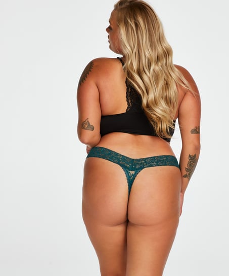 String Floral Spitze, Blau