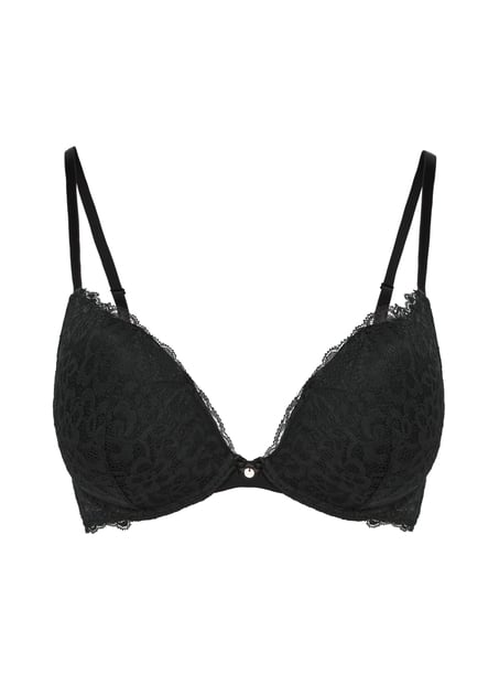 Soutien-gorge à armatures préformé push-up Marine, Noir