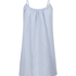 Musselin-Slipdress, Blau